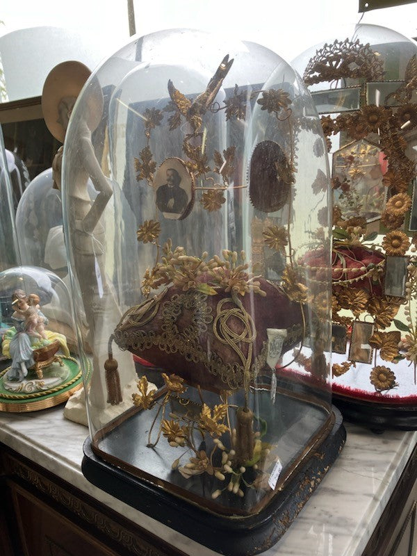 Globe De Mariée Miroirs Napoléon Art Nouveau