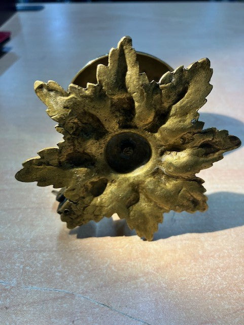 Sonnette De Table En Bronze Doré à Décor