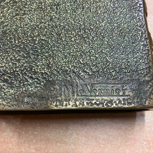 Rare Coffret Boite En Bronze Max Le Verrier