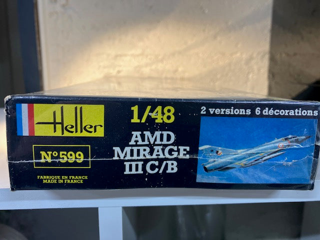 Maquette Heller N°599 AMD Mirage III C/B