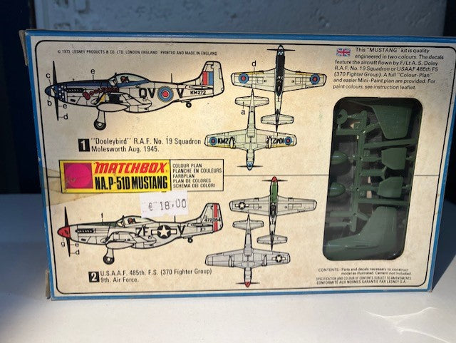 Maquette Matchbox PK-13 NA. P-51D Mustang