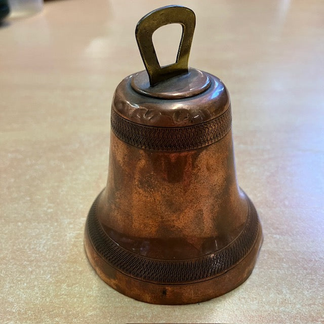 Clochette, Sonnette, Cloche De Table En Cuivre Et Laiton, Annotation Mont Saint Michel