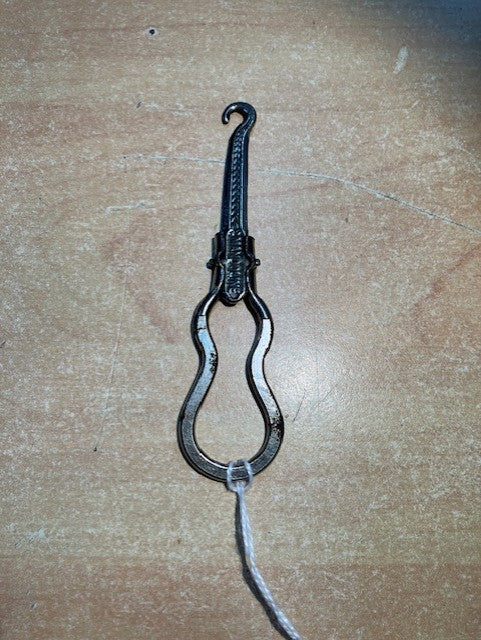 Tire-lacet , Crochet à Bottine Fin Xix ème - Pliant Mandoline