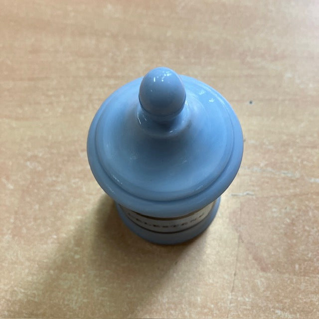 Petit Pot D'Apothicaire En Opaline Bleu " Célestène "