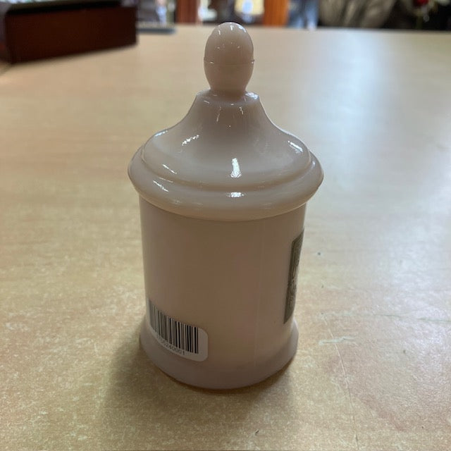Petit Pot D'Apothicaire En Opaline Rose " Célestamine "