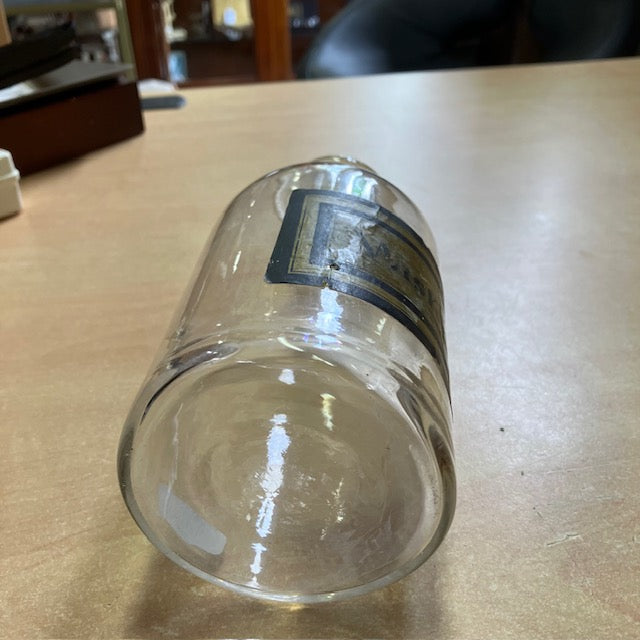 Ancienne Bouteille En Verre De Wisky, Apothicaire