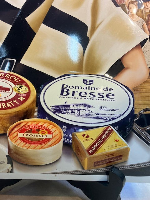Plaque Tôle Publicitaire Fromage Défilé de Mode No émaillé