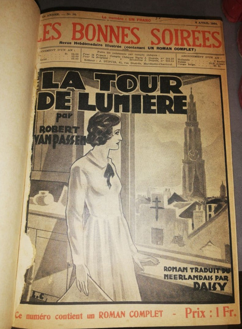 Reliures Edition Dupuis Charleroi Belgique Les Bonnes Soirées 1930 1931 1932 1933 (2) 1934