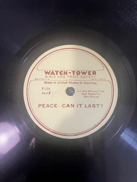 78 rpm trs  Watch-Tower Judge Rutherford