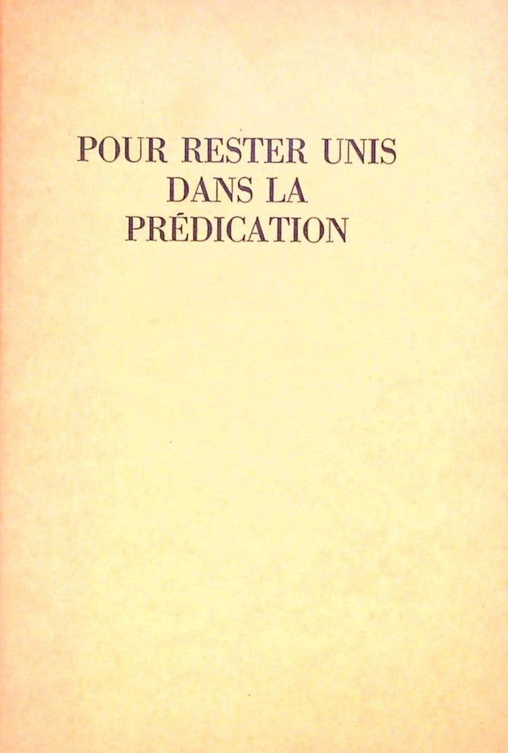 Rare Pour Rester Unis Dans La Prédiction Watch-Tower Bible Témoins Jéhovah