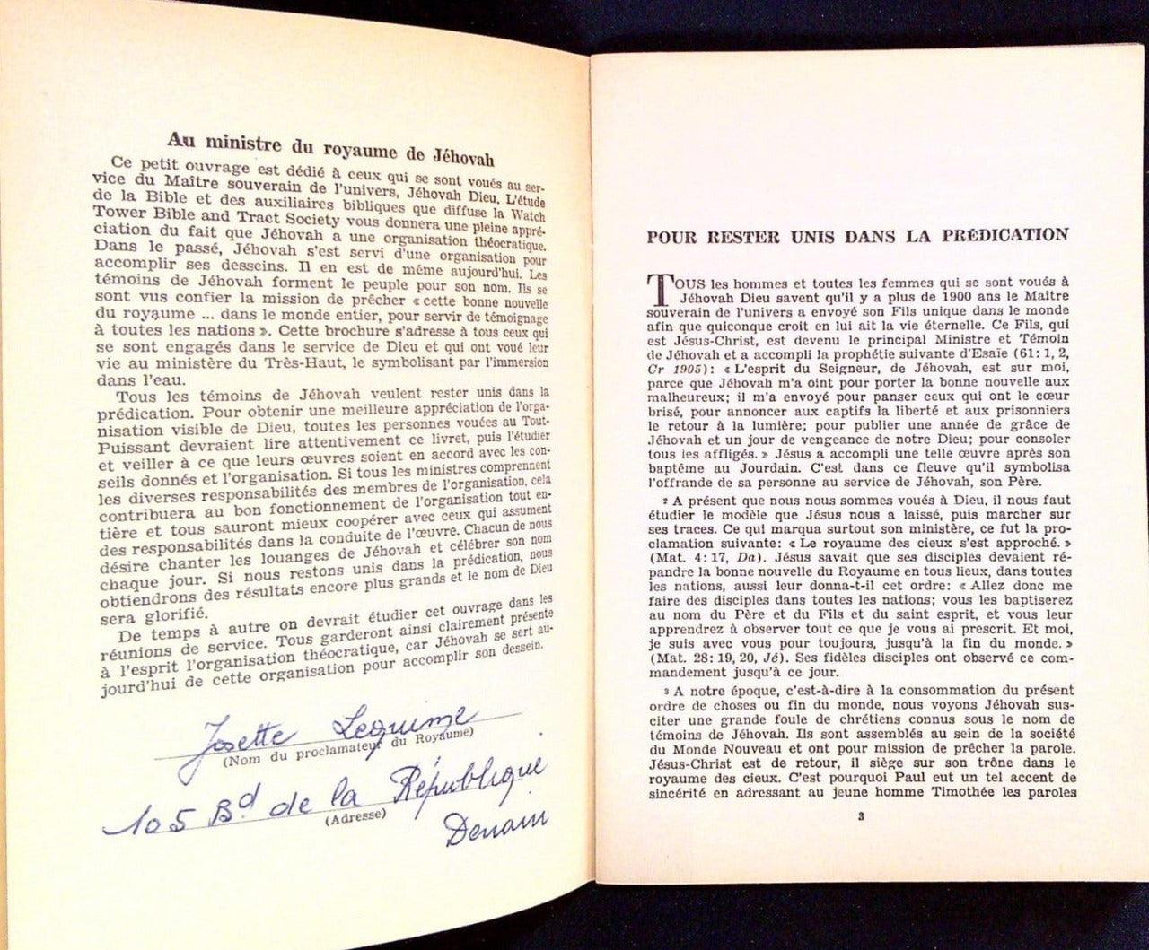 Rare Pour Rester Unis Dans La Prédiction Watch-Tower Bible Témoins Jéhovah