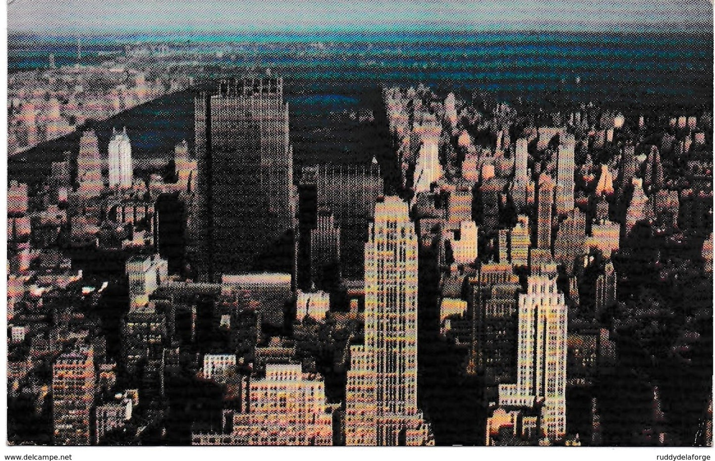 Carte postale - North view from the empire state building, new york city