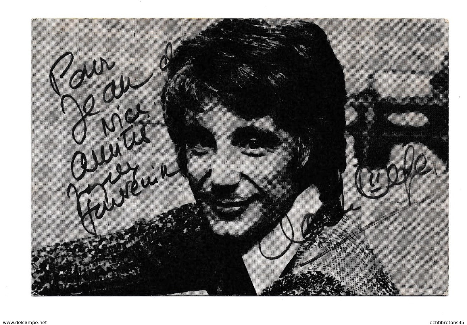 CPA PHOTO AUTOGRAPHE DÉDICACE DISQUES PATHE CLAUDE VEGA Gréco zizi louis de funès lama joséphine baker la callas nana