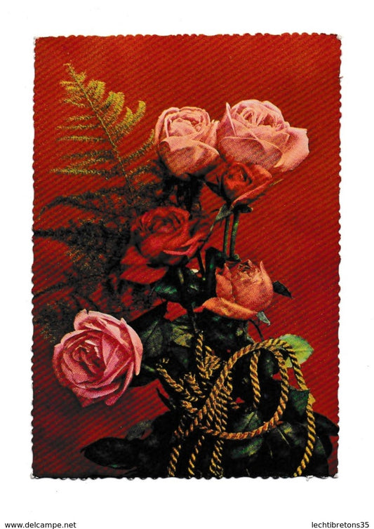 Carte postale - PHOTO bouquet de rose n° 2030 arscolor