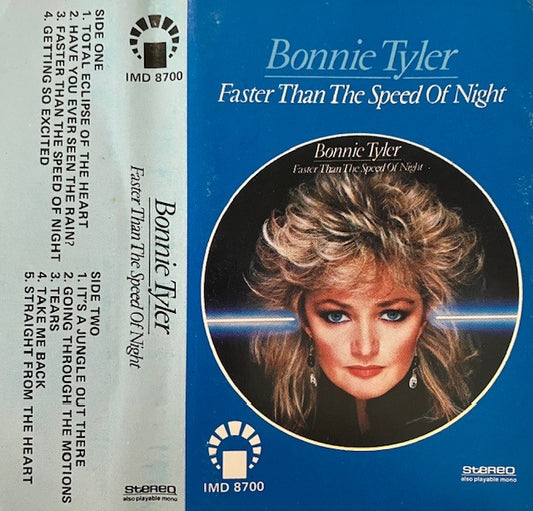 Cassette Audio Bonnie Tyler Faster Than The Speed Of Night