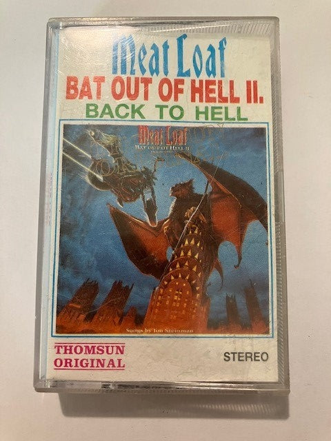 Cassette Audio Meat Loaf. Bat Out Of Hell II. Back To Hell