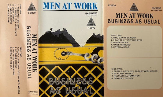 Cassette Audio Men At Work Business As Usual