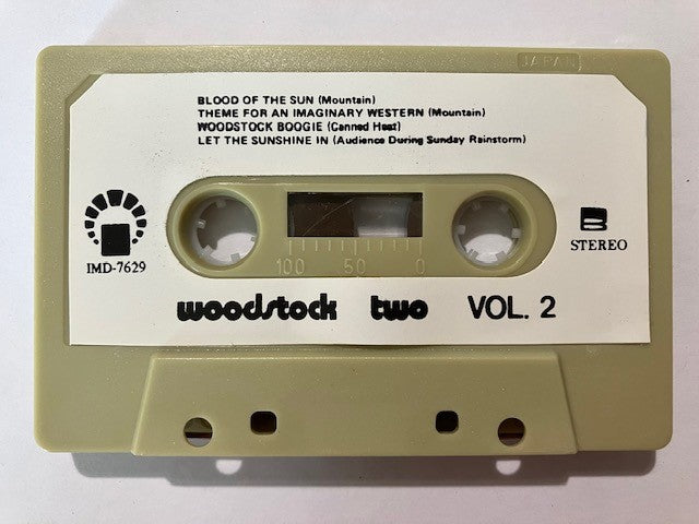 Cassette Audio Woodstock Two Vol 2 Japan 