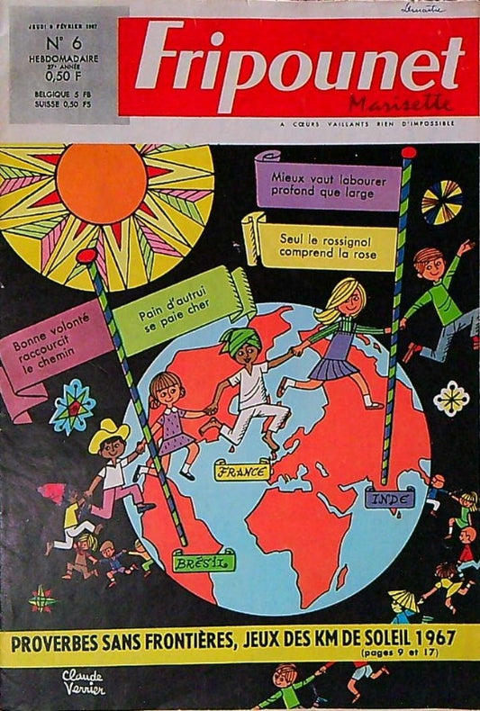Revue Fripounet Marisette N°6 1967