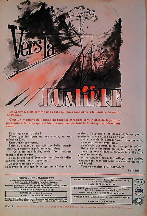 Revue Fripounet Marisette N°6 1967