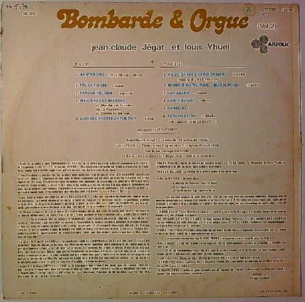 LP Jean-Claude Jégat / Louis Yhuel – Bombarde & Orgue (Vol. 2) - Marches Mélodies Danses De Bretagne