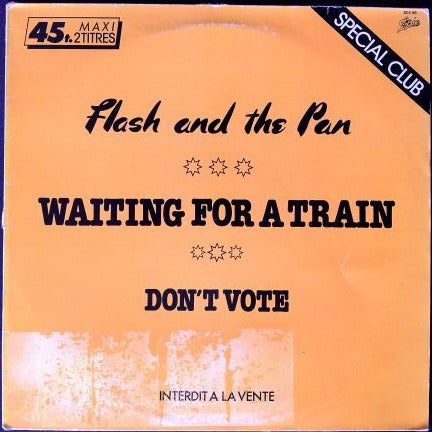 Maxi 45 Tours Flash And The Pan – Waiting For A Train