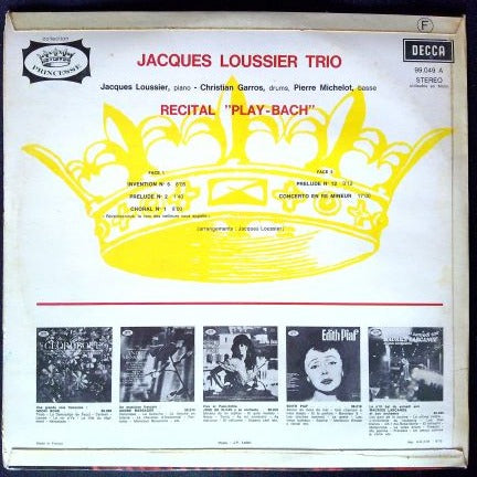 LP Jacques Loussier Trio – Play Bach