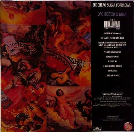 LP Zucchero Sugar Fornaciari – Oro Incenso & Birra