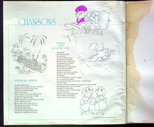 LP Annie Cordy – Les Aventures De Bernard Et Bianca