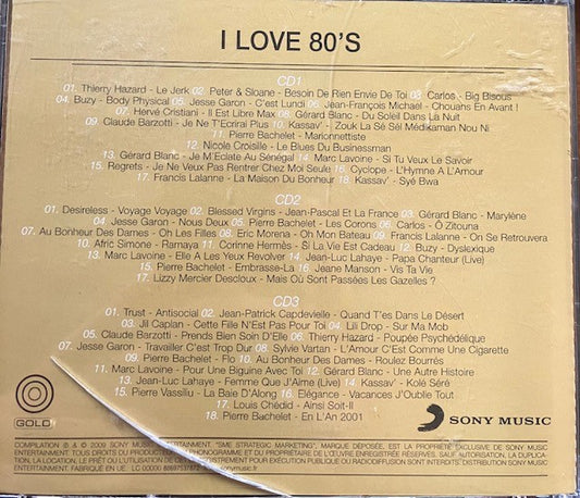 Cd I Love 80's - Variétés Françaises