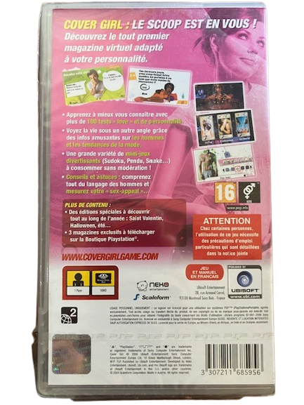 Jeu Psp Cover Girl : Le Scoop Est En Vous ! Neuf Sous Blister