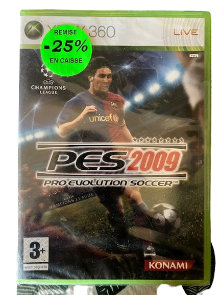 Jeu Xbox 360 PES 2009 Pro Évolution Soccer Football Neuf Sous Blister