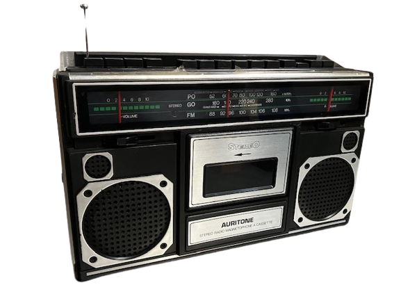 Poste Radio Transistor Magnétophone à Cassette Auritone 28d9