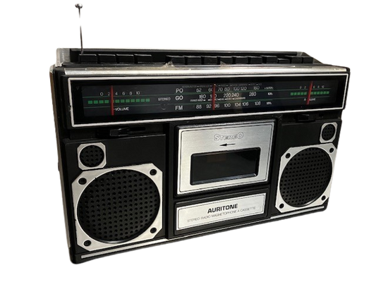 Poste Radio Transistor Magnétophone à Cassette Auritone 28d9