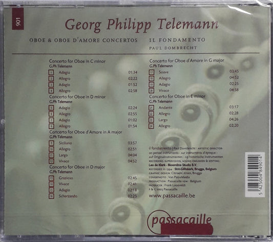 Cd Georg Philipp Telemann – Oboe And Oboe D'Amore Concertos