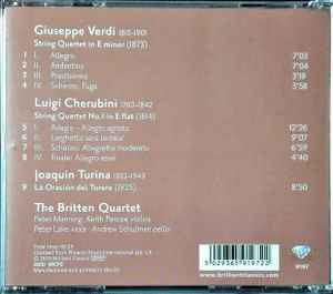 Cd The Britten Quartet, Giuseppe Verdi, Luigi Cherubini, Joaquín Turina – Verdi - Cherubini - Turina