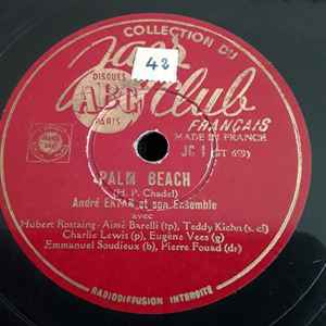 78 rpm trs  André Ekyan Et Son Ensemble ‎– Palm Beach / Irène
