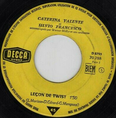 SP Caterina Valente, Silvio Francesco – Lecon De Twist