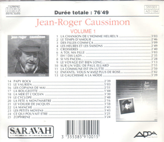 Cd Jean-Roger Caussimon – Volume 1