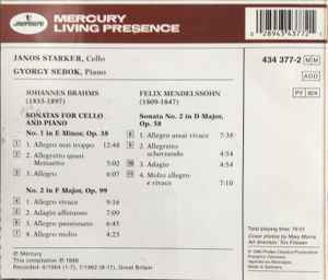 Cd Mercury Living Presence Starker / Sebok