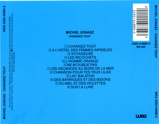 Cd Michel Jonasz – Changez Tout