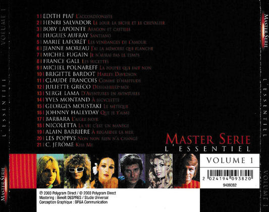 Cd Master Série L' Essentiel Volume 1