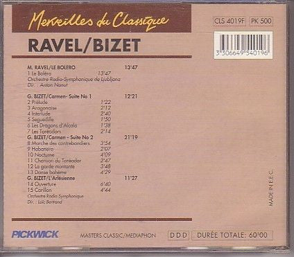 Cd Maurice Ravel, Georges Bizet – Boléro - Carmen