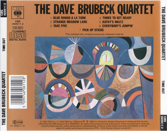 Cd The Dave Brubeck Quartet – Time Out