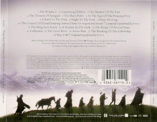 Cd Howard Shore – The Lord Of The Rings: The Fellowship Of The Ring (Original Motion Picture Soundtrack)