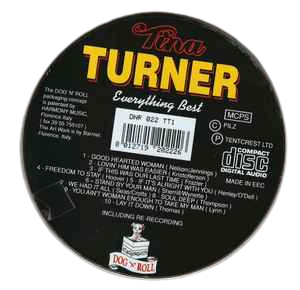 Cd Tina Turner – Everything Best - Painted Black