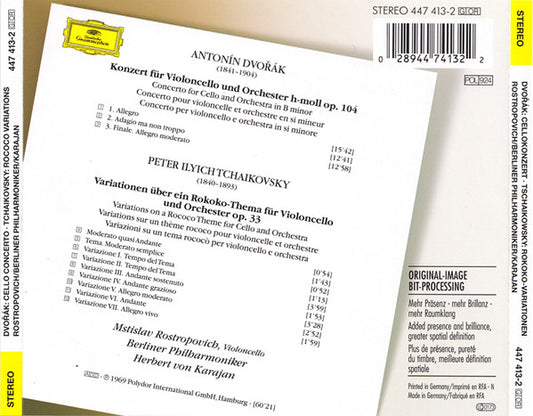 Cd Antonín Dvořák - Cellokonzert • Rokoko-Variationen