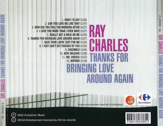 Cd  	Ray Charles – Thanks For Bringing Love Around Again