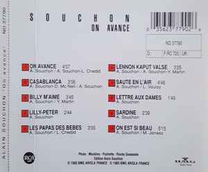 Cd Souchon Alain ‎– On Avance