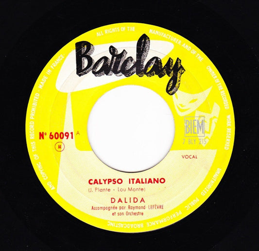 SP Dalida – Calypso Italiano / Histoire D'un Amour